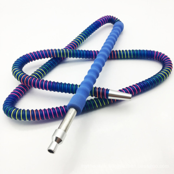 1.8m Blue Acrylic Hookah Shisha Hose with Glass Mouthpiece (ES-HH-011-3)